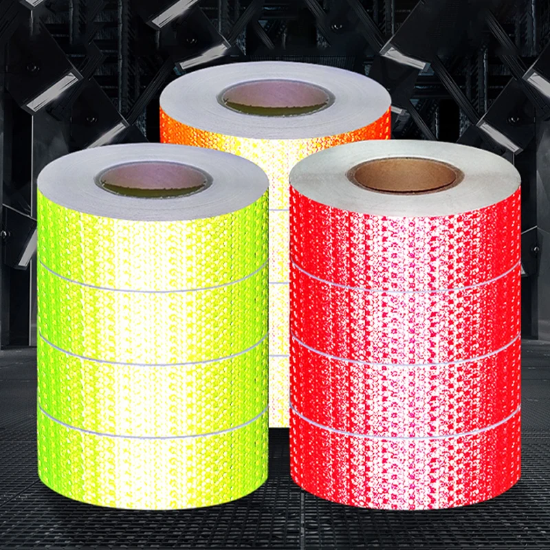 

3M/2M/1M Car Reflective Tape Auto Safety Warning Sticker Night Reflector Strip Film For Trucks Auto Scooter Motorcycle Stickers