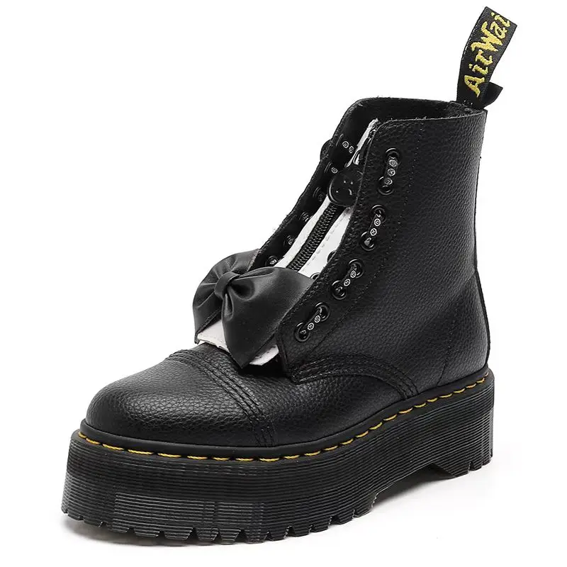 2023 New Women Boots Fashion British Style Casual Shoes Swee