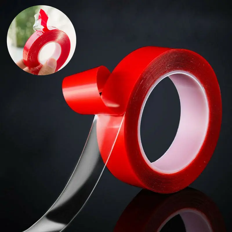 

Double-sided Length 3 Meter Width 5/10/15/20/25/30 Millimeter Strong Clear Acrylic Foam Adhesive Tape Double Sided Adhesive Tape