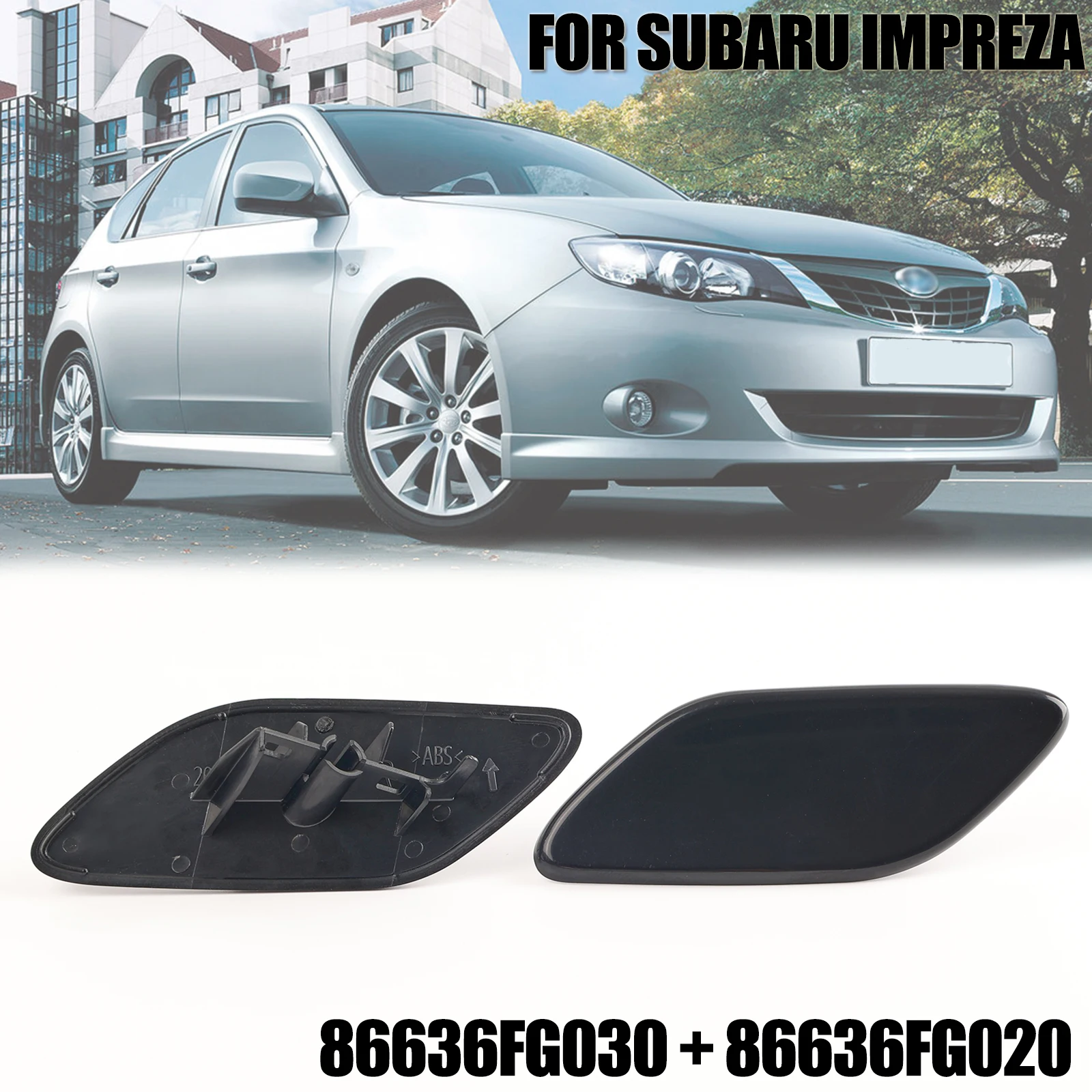 

Крышка форсунки для омывателя фар автомобиля 2007-2011, левая и правая стороны, OE #86636FG030 + 86636FG020