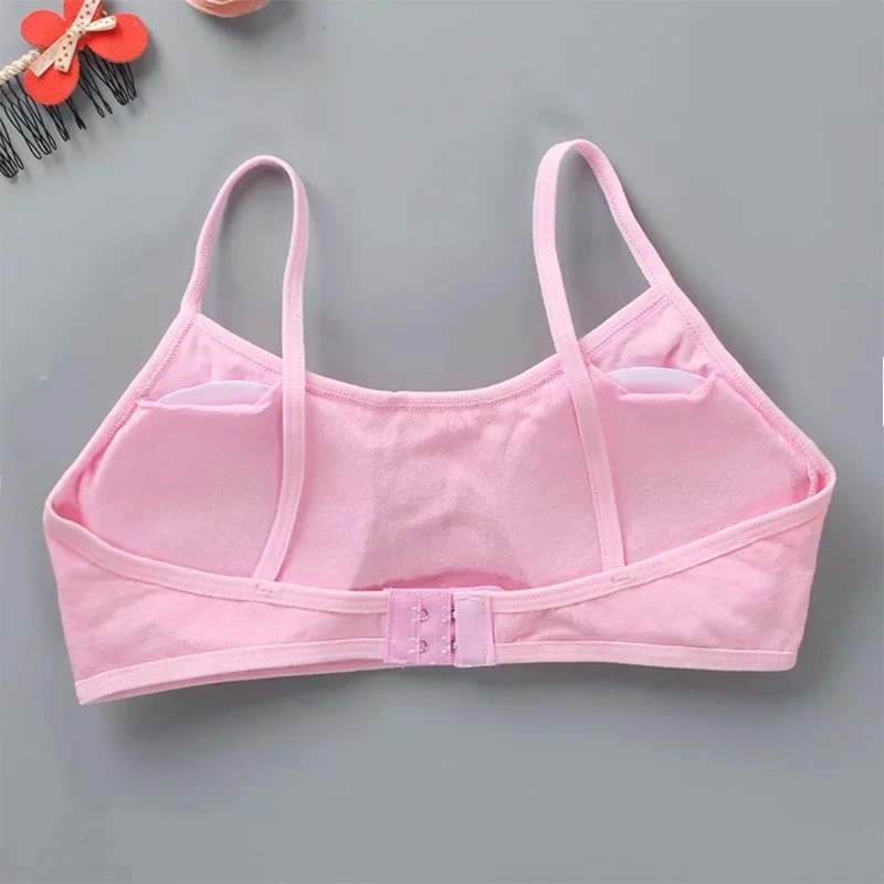 

Solid Color Wireless Bra Teens Teenage Underwear Sport Children Cotton Puberty Kids Condole Belt Vest Kids Bras Camisole