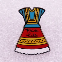 mias long dress jewelry gift pin wrap garment lapelfashionable creative cartoon brooch lovely enamel badge clothing accessories