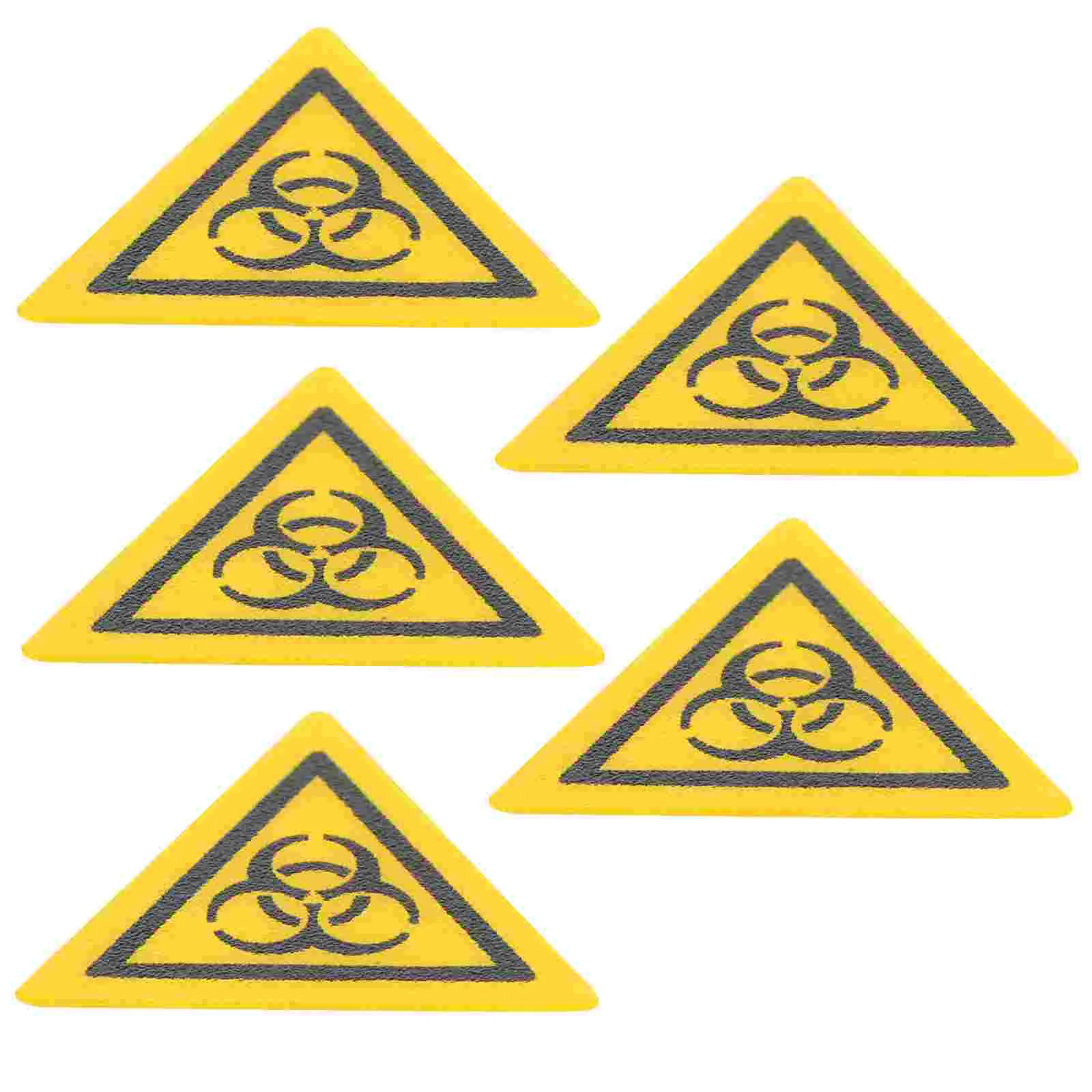 

5pcs Biological Stickers Biological Hazard Risk Warning Decals Warning Infection Stickers