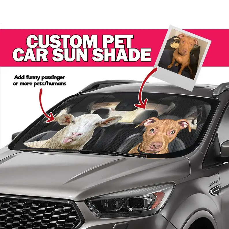 

Car Sun Shade Custom, Dog Auto Sun Shade, Custom Pet Windshield Sun Shade, Cat Car Sun Shade, Dog Dad Car Sun Shade, Dog Mom Car