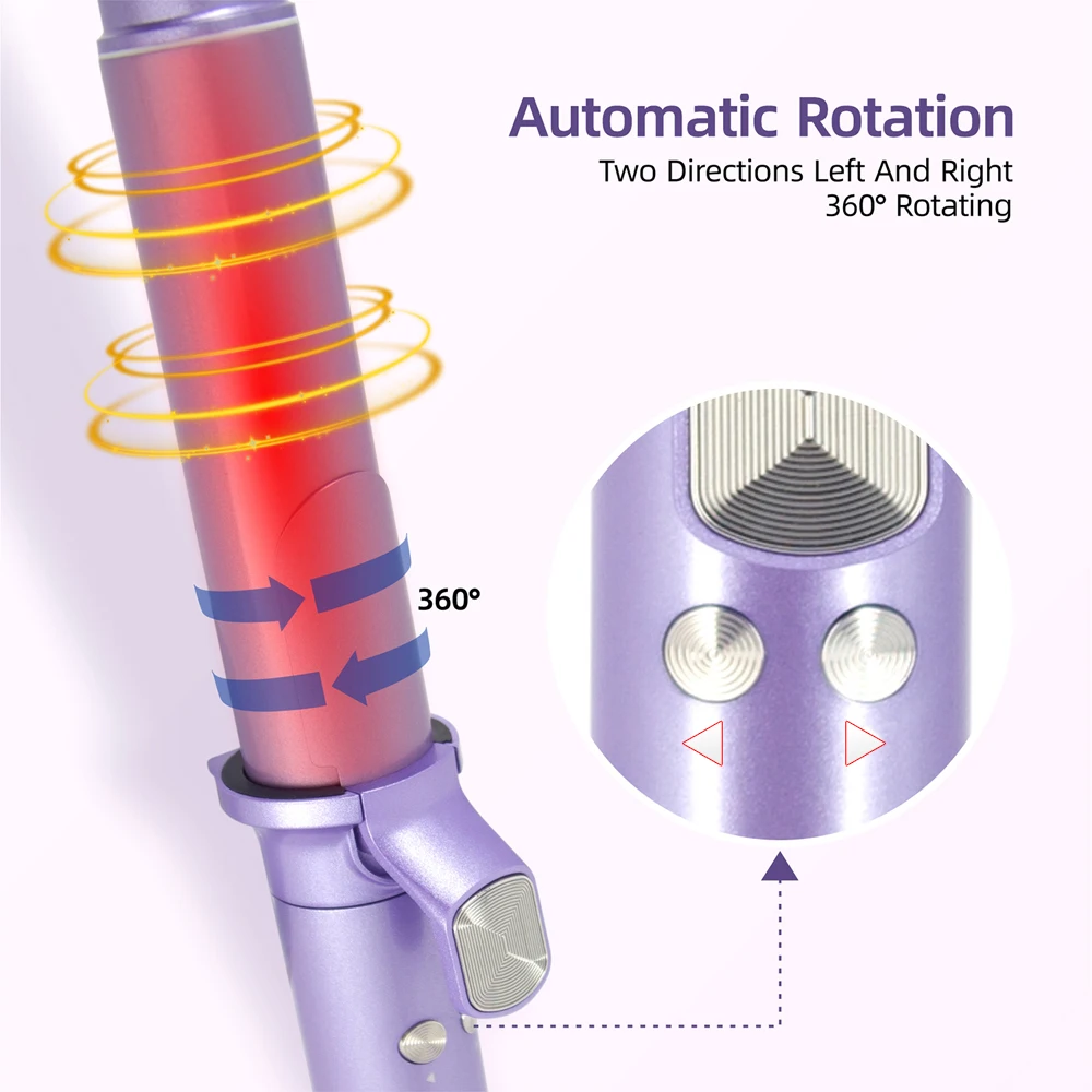 Щипцы для завивки волос автоматические 32 мм 450 °F двойное напряжение