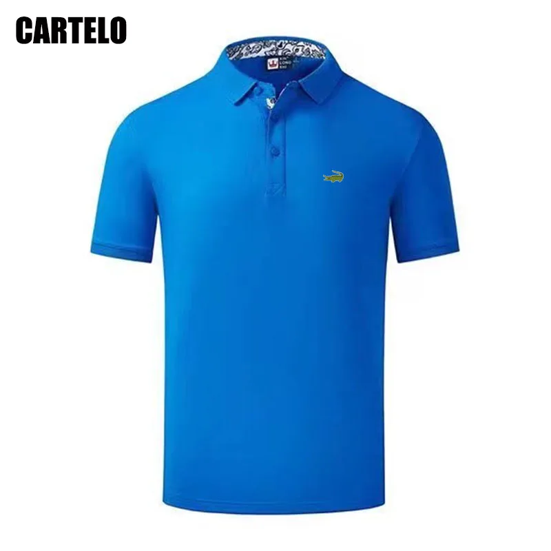 

22S Men's Polo Shirt New Summer Brand Embroidery High Quality Cotton Short Sleeve Breathable Business Casual Men's and Women's