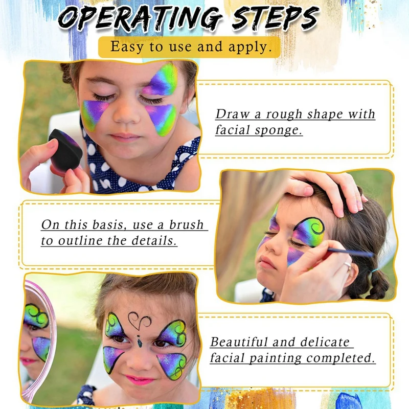 Губки для рисования лица черные губки высокой плотности художественных работ и