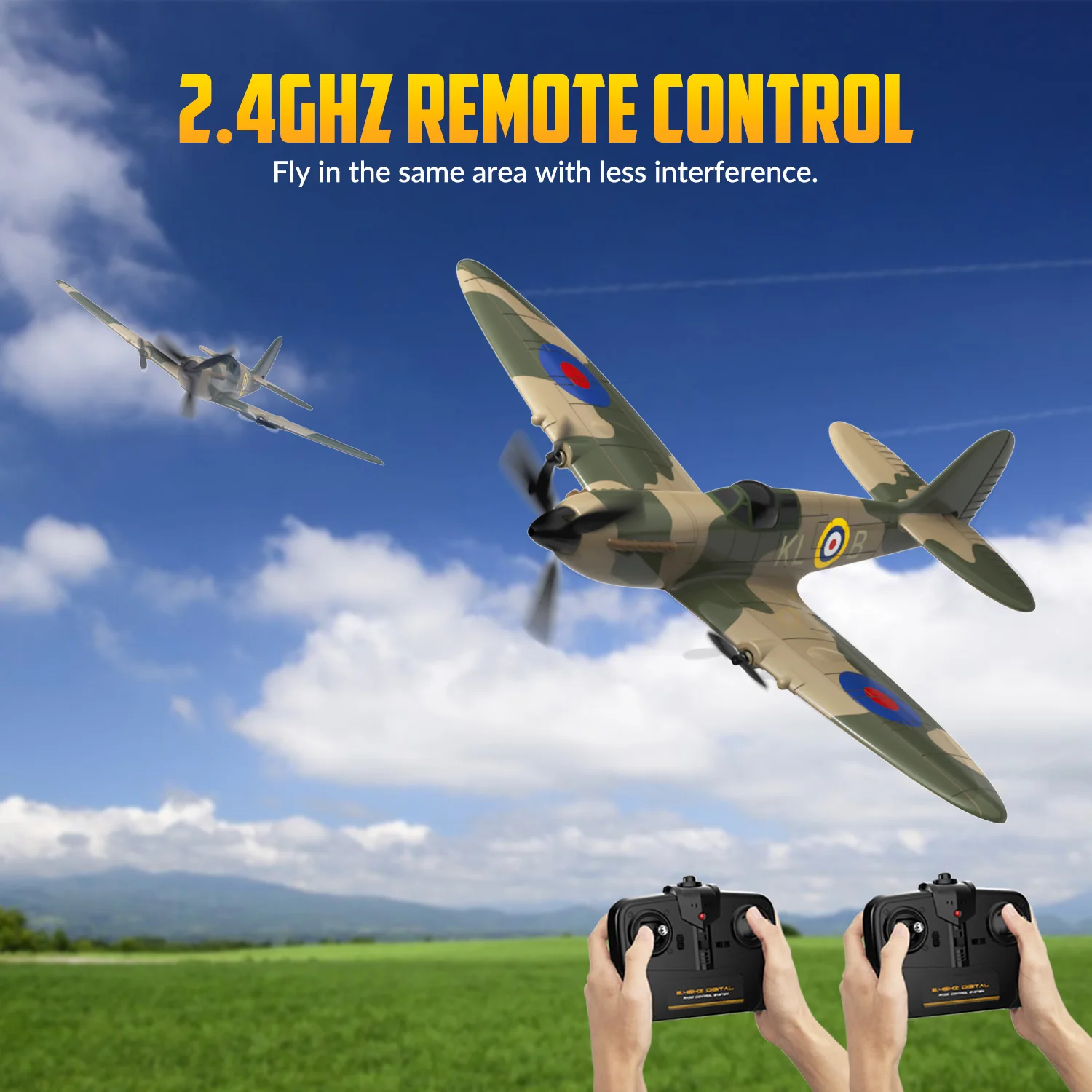Volantexrc 3CH Spitfire Р/У самолет для мальчиков