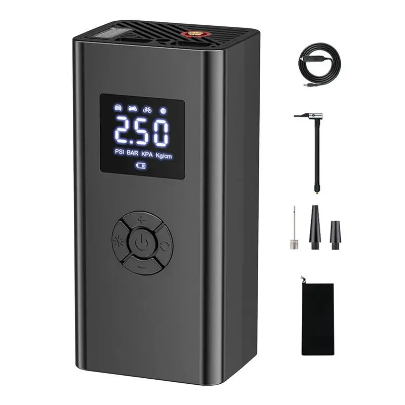 

Автомобильный воздушный компрессор 150 PSI, Мини Портативный цифровой электрический насос, насос с автоматическим отключением, надувной насос для авто, мотоцикла, велосипеда, мяч