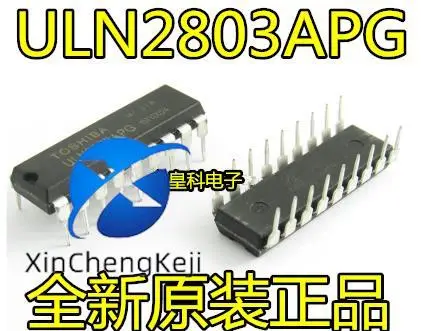 

20pcs original new ULN2803APG ULN2803 DIP-18 Darlington transistor array 500mAx8