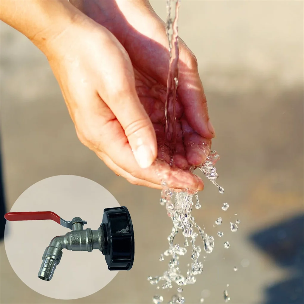 

IBC Container 16mm Faucet Valve Adapter Fitting Water Barrel Tap Garden Hose 6mm Spacing Connector Replacing Parts