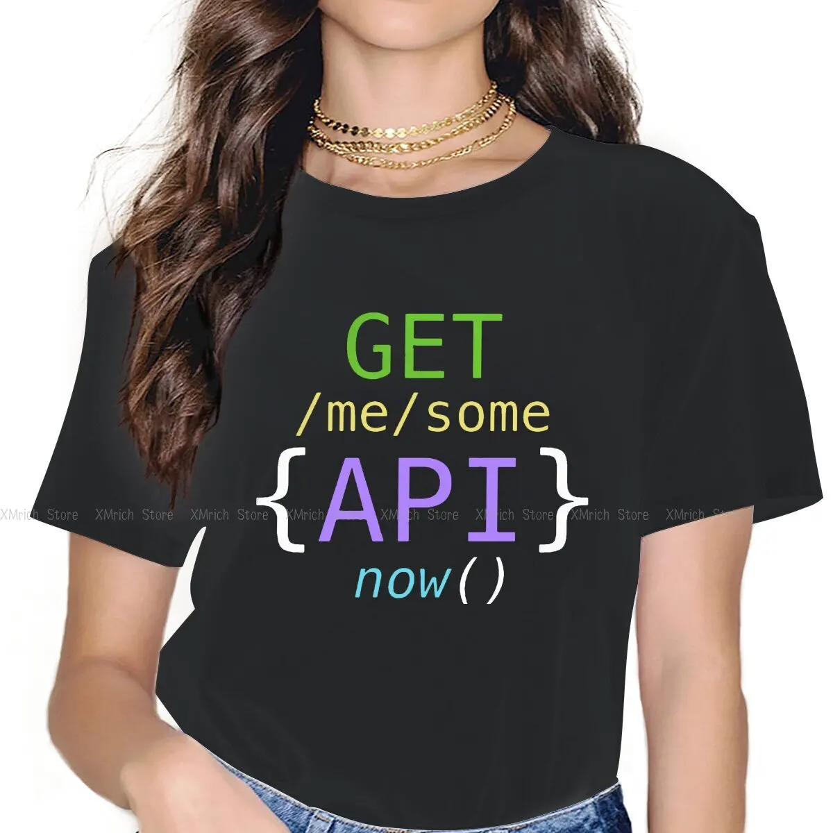 

GET Me Some APIs Now Kawaii Girls Women T-Shirt Linux Operating System Tux Penguin 5XL Blusas Harajuku Casual Short Sleeve