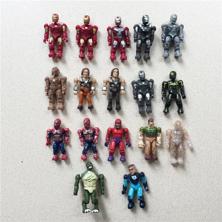 

Экшн-фигурка в сборе Mega Bloks Marvels Ironman Spidermans Sandman Magneto King