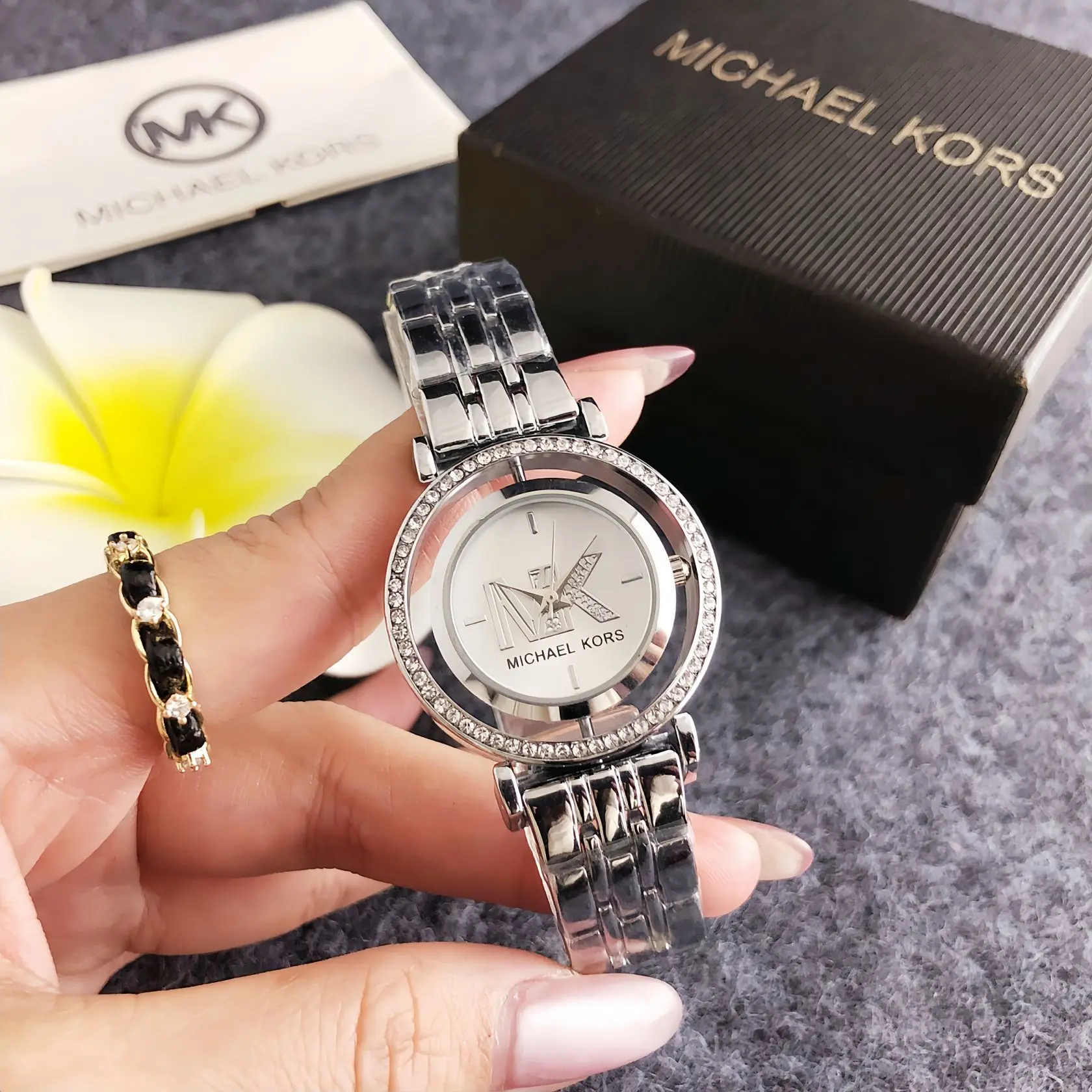 Новые женские кварцевые часы Michael Kors 2026 года из нержавеющей стали, в комплекте с сумкой MK, роскошный дизайн, высококачественный элегантный подарок для женщин (art.: 3920dc8bddf76) - 3920dc8bddf76