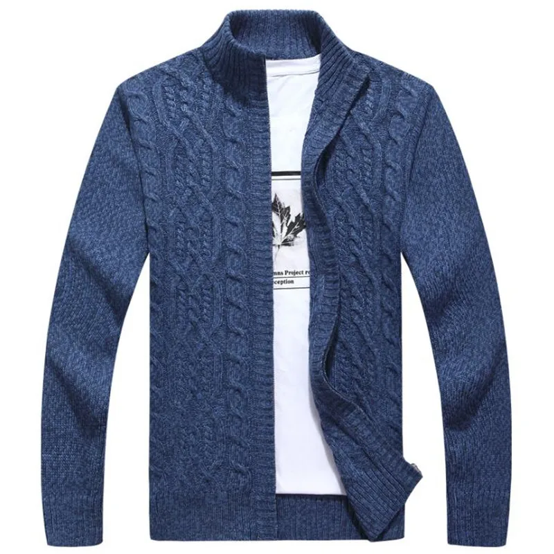 Sweaters Man Cardigan Winter Autumn Zipper Male Knitwear coats Thick warm sweaters XXXL