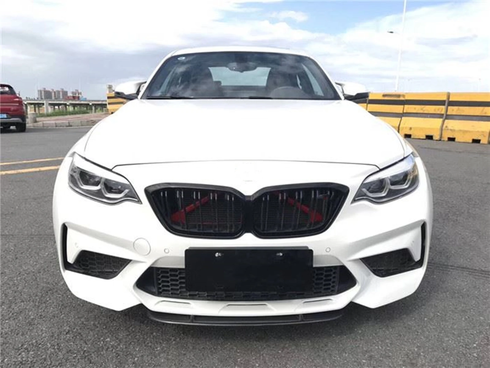 Передний спойлер для бампера губа ДЛЯ BMW 2 серии F87 M2 2016-2018 ST автомобильный нижний