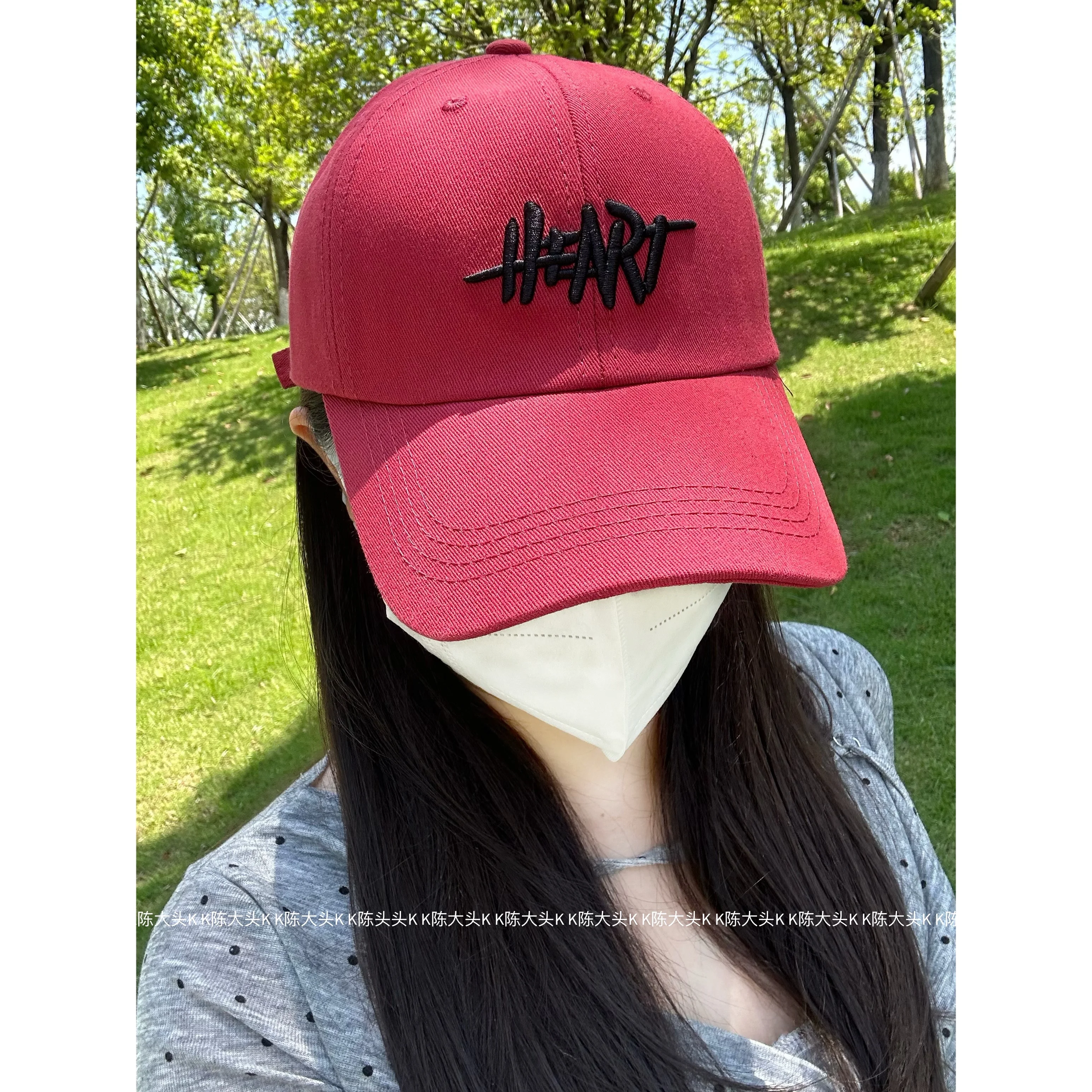 Американская улица Ретро Versitile модная бейсболка с вышитыми буквами женская