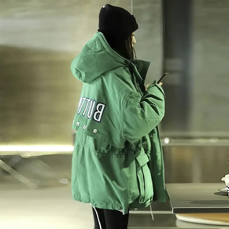 2023 New Winter Hooded Puffer Jacket Women Parka Down Cotton Cotton Jacket Warm Thicker Snowsuit Korean Fashion Coat