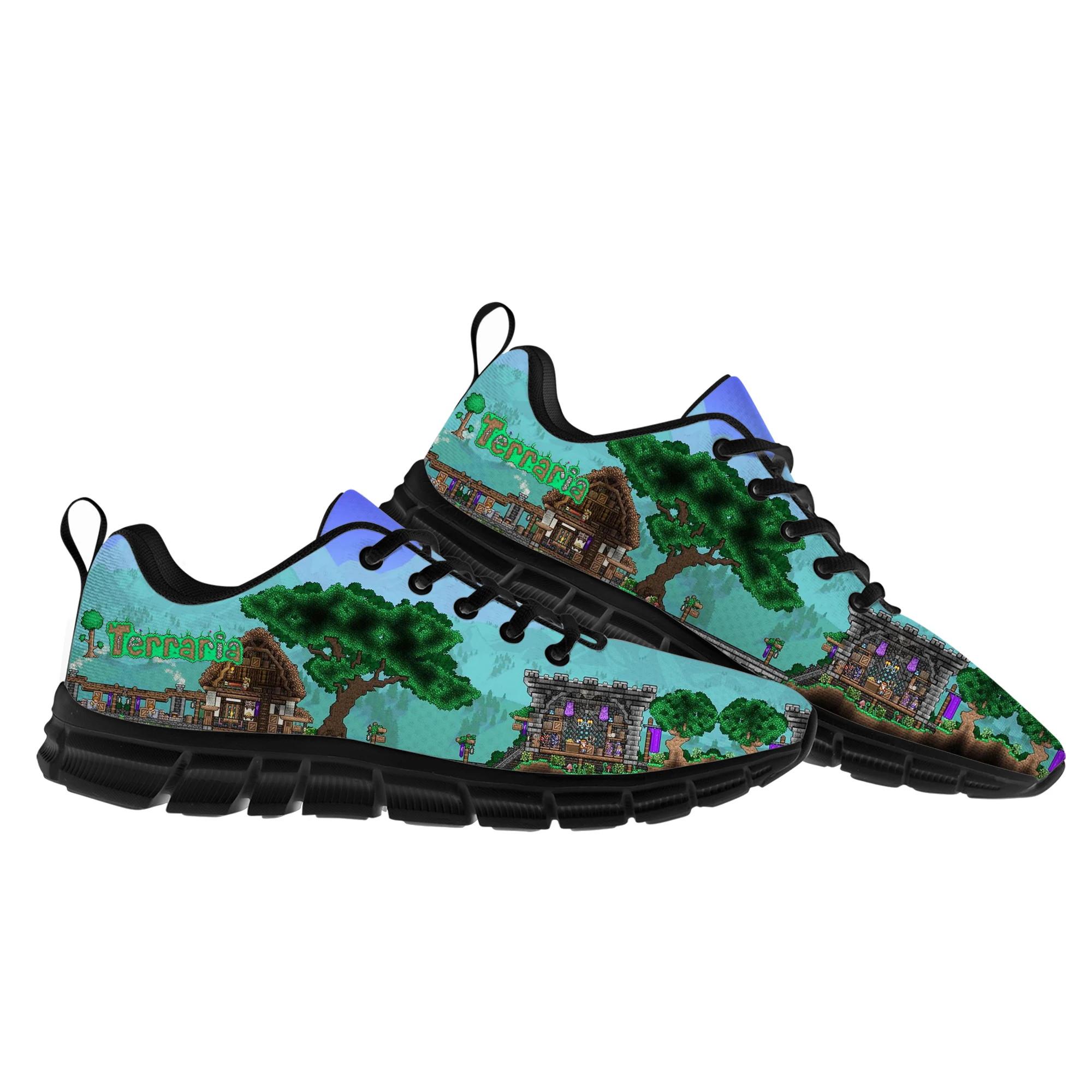 

Terraria Sports Shoes Hot Cartoon Game Mens Womens Teenager Adult Children Sneakers High Quality Sneaker Custom Built Shoes