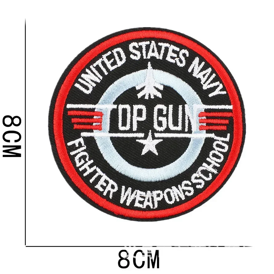 Фото VF-1 авиационный пилот TOPGUN Top Gun вышитая тканевая наклейка американская повязка на руку военный болельщик моральный значок №5