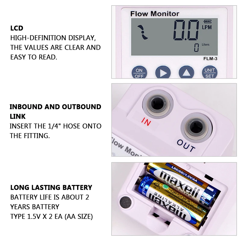 Обратноосмотический прибор для очистки воды с цифровым дисплеем