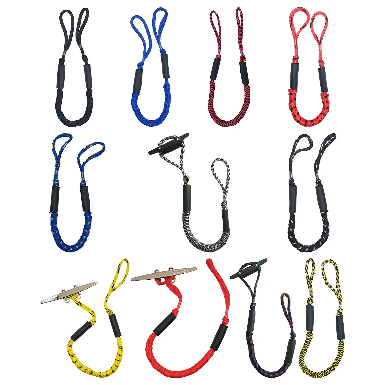 

Boat Bungee Dock Line Anchor Rope Marine Mooring Rope Docking Rope with Loop