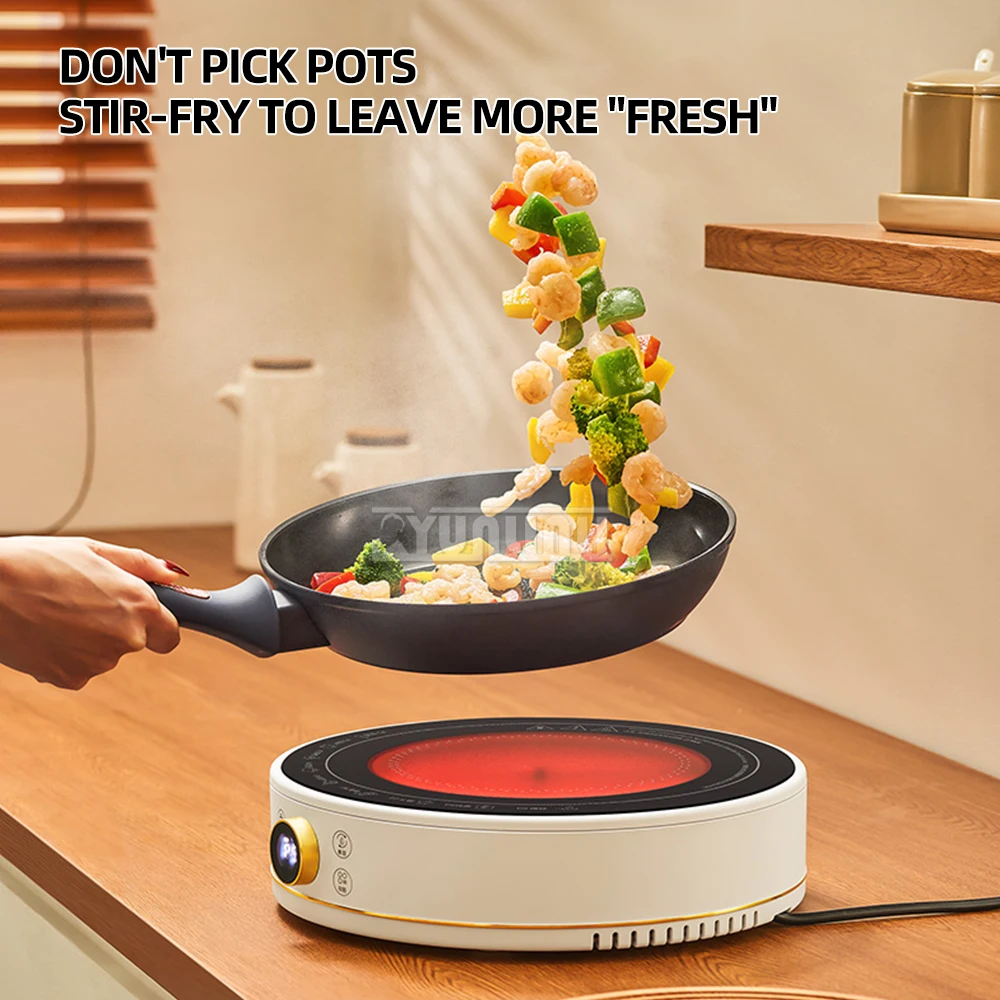 Бытовая портативная чайная плита многофункциональная для приготовления пищи 2200