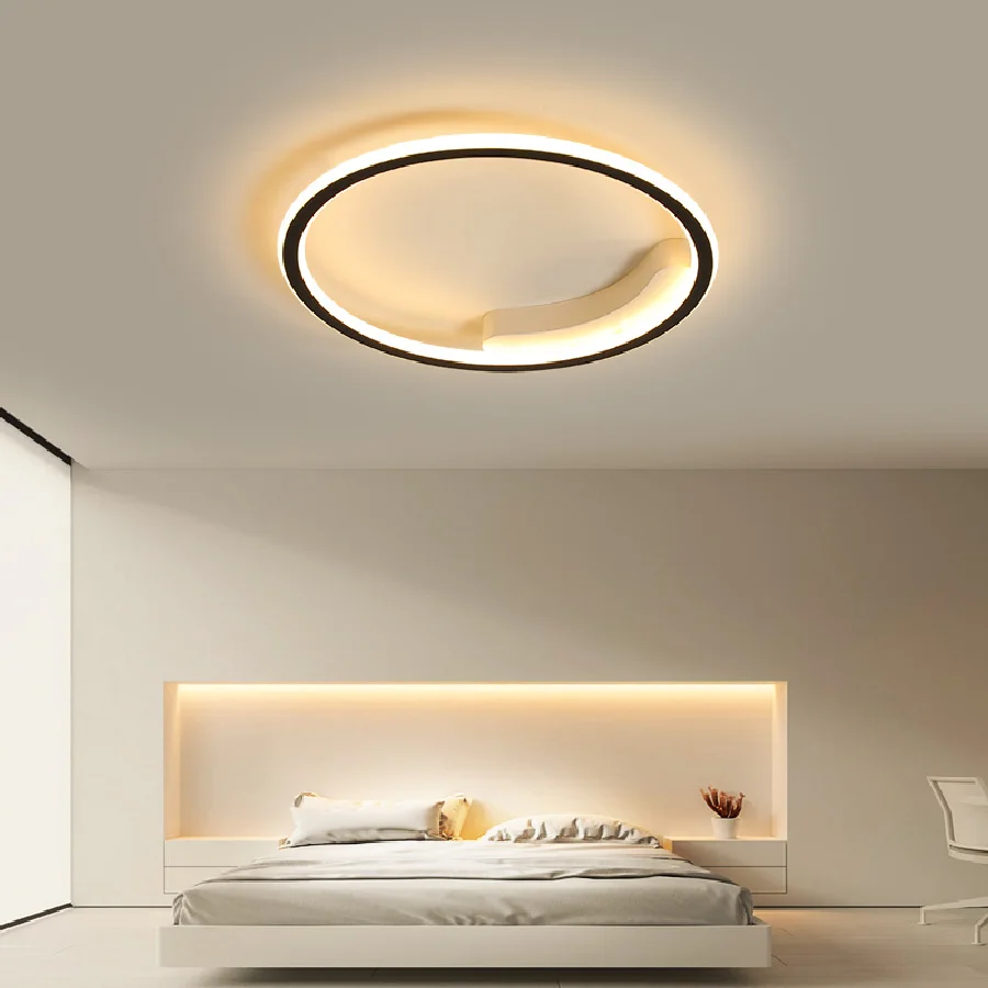 

Люстры для спальни в скандинавском стиле, современные минималистичные светодиодные лампы для гостиной, кабинета, креативные светильники ч...