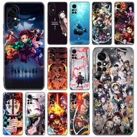 Anime Demon Slayer Phone Case For Huawei Honor 30S Mate Lite Nova Pro Y60 7SE Premium Cover