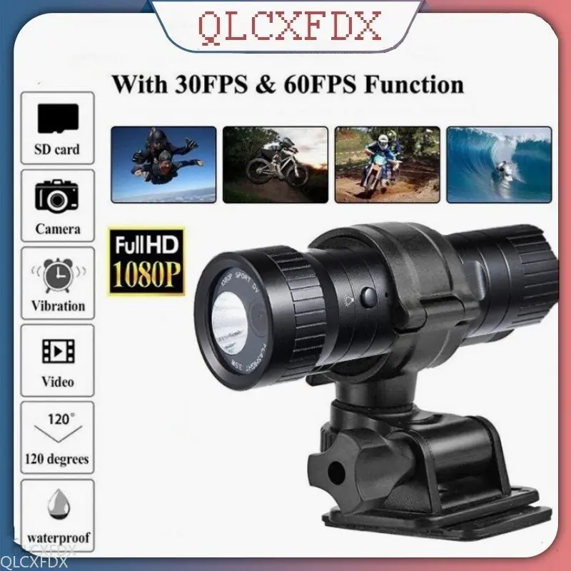 

Mini Action Full HD 1080P Camera Mountain Bike Bicycle Motorcycle Helmet Sports F9 Car DV Video Recorder Suport 128GB TF card