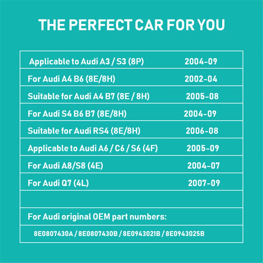 Фото Автомобильная светодиодная лампа освещения номерного знака для Audi A3 S3 8P A4 S4 B6 B7 A6 C6 S6 A8 S8 Q7 RS4 RS6 8E0807430A/8E0943021B Автоаксессуары №2