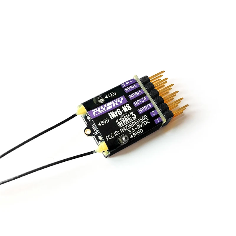 

Приемник FLYSKY INr6-HS 2,4G 6CH AFHDS 3, встроенный датчик высоты, интерфейс Newports PWM PPM I.BUS I.BUS2 S.BUS Для планера PL18 RC