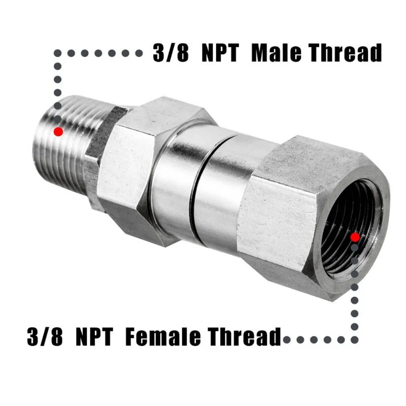 

Вращающийся фитинг 3/8 NPT для мойки высокого давления DCNB