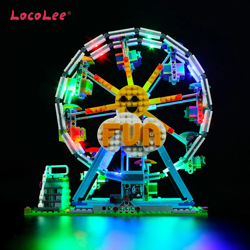 

LocoLee Led Light Kit For 31119 Ferris Wheel Amusement Park Collectible Blocks Toy (No Included Building Model)