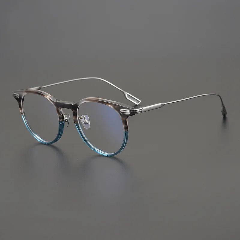 

Limited Edition Vintage Eyeglass Frame For Optical Splicing Acetate Retro Round Design Eyewear Women Men Japan Original Quality