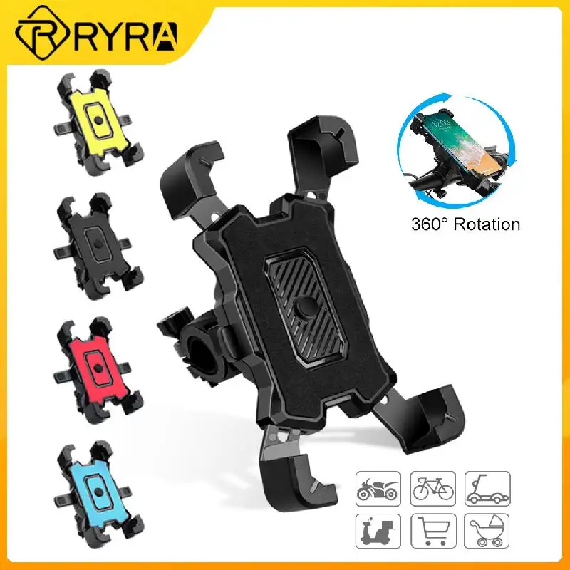 Navigation Bracket Four Paws Motorcycle Mobile Phone Bracket Motorcycle Bicycle  Automatic Lock One Hand Operation