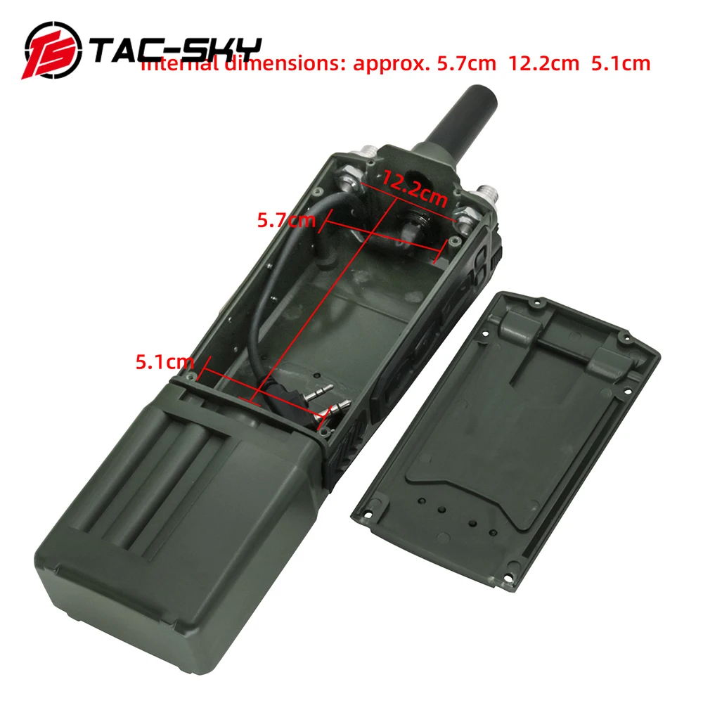 TS TAC-SKY AN/PRC 163 Tactical Military Radio Walkie Talkie Model Non-Functional Walkie Talkie Model for Baofeng UV5R