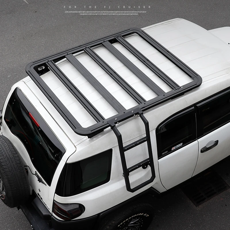 For Toyota Fj Cruiser Roof Platform Frame Luggage Rack Fj Cruiser Ladder Exterior Modification Accessories