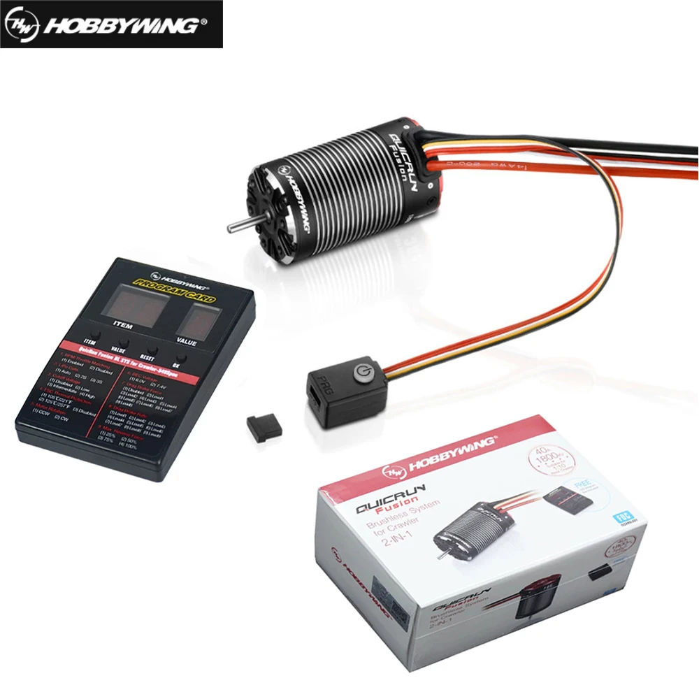 Бесщеточный сенсорный двигатель HobbyWing quirun Fusion 540 1/10 кВ кв встроенный 40A ESC 2 в 1 для