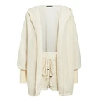 Пикантные пушистые наряды из трех предметов, плюшевая Вельветовая ткань, шорты и короткий топ, женские спортивные костюмы, повседневная спортивная толстовка