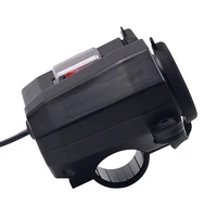 2 ports motorcycle usb charger accessories lighter plastic metal 12v socket outlet dual usb charger led voltmeterswitch