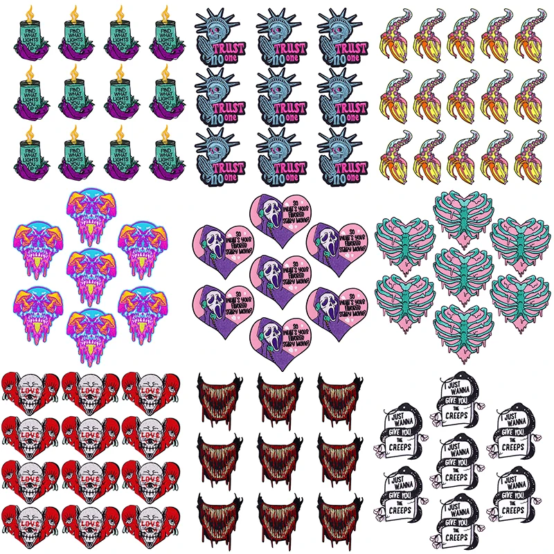 

10 шт., нашивки для одежды в стиле панк