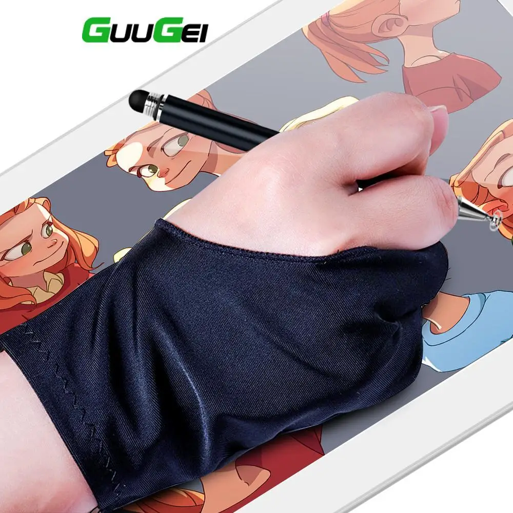 Stylus Pen Gloves Two Finger Drawing Tablet Anti-Fouling Anti-Touch Sweat-Proof Capacitive Screen Touch Pen Glove For Ipad Phone Stylus Pen Gloves Two Finger Drawing Tablet Anti-Fouling Anti-Touch Sweat-Proof Capacitive Screen Touch Pen Glove For Ipad Phone