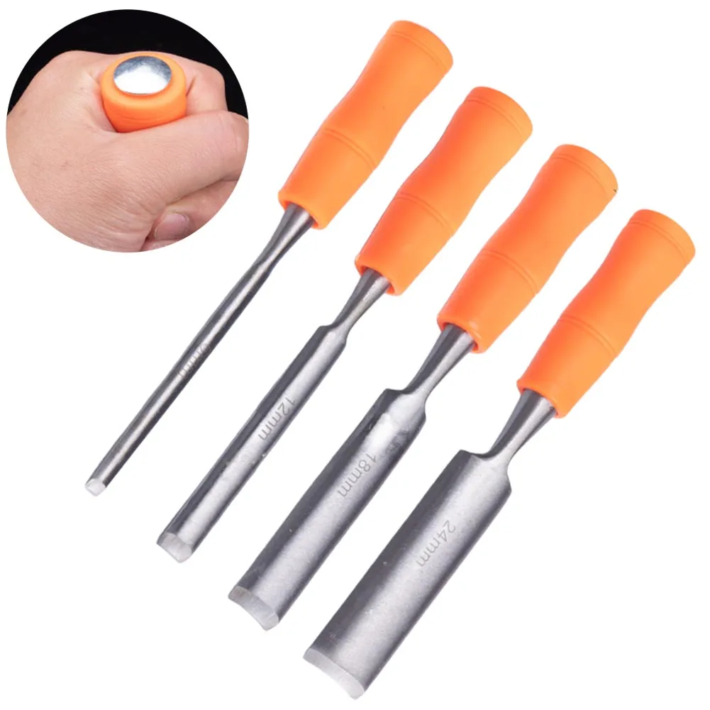 

For Woodworking Chisel Carving Professional Wood Carving Chisel 6/12/18/24mm Carpentry Flat Wood DIY Craft Cutter