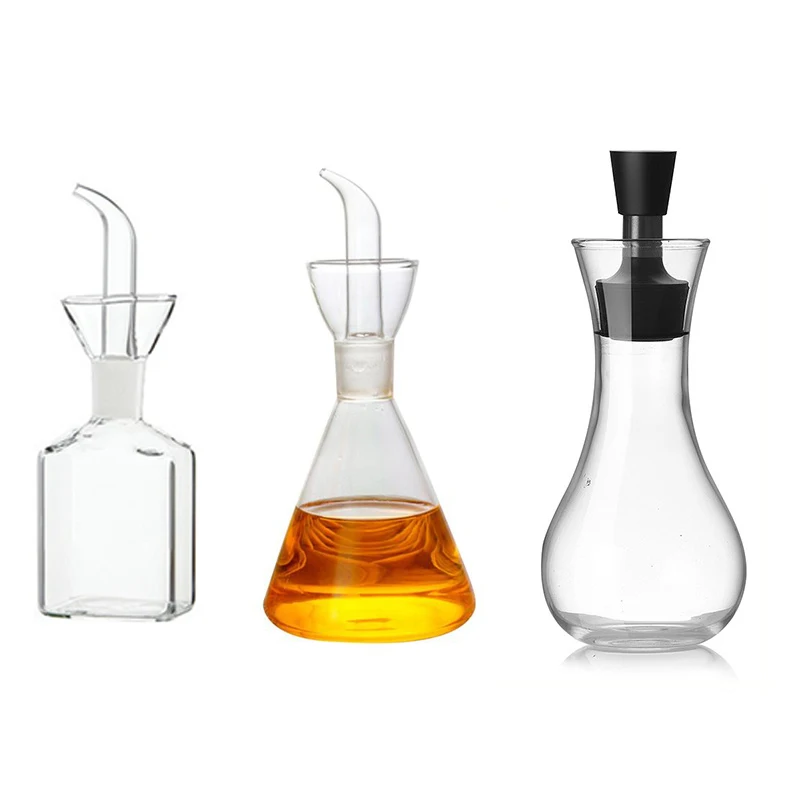 

Прозрачный стеклянный диспенсер для масла, бутылки, креативная герметичная фотоемкость, кухонный инструмент