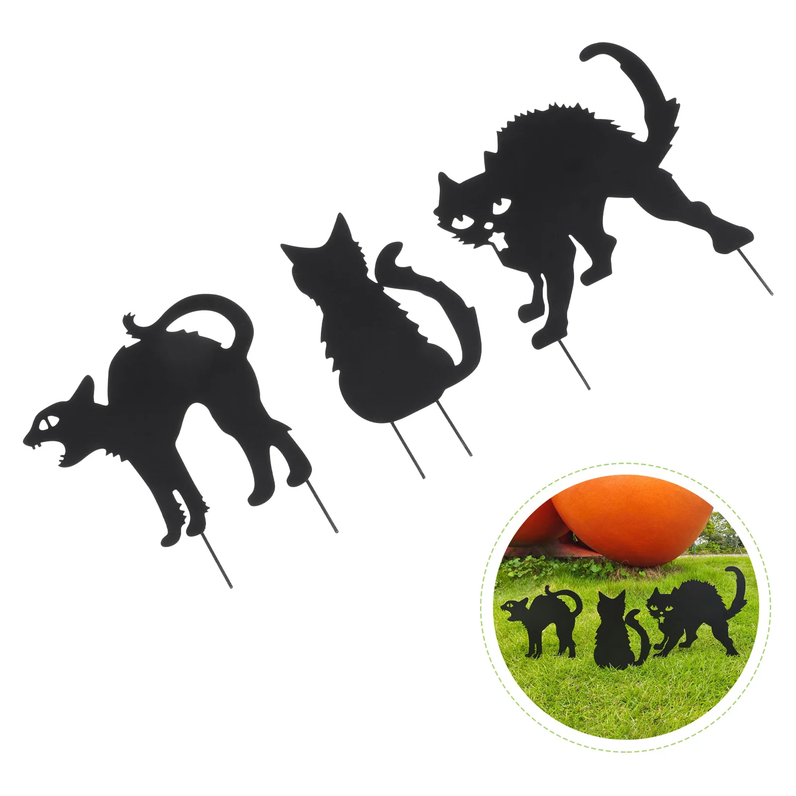

3 шт., декоративные садовые украшения для кошек