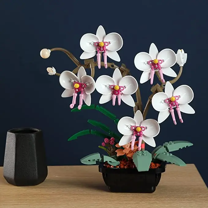 JAKI романтический цветочный букет Орхидея в горшке искусственное растение
