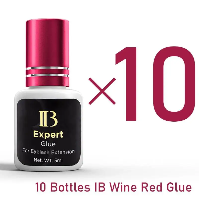 IB Expert Glue 1-2s DryingTime Самый быстрый клей для наращивания ресниц Клей винно-красный