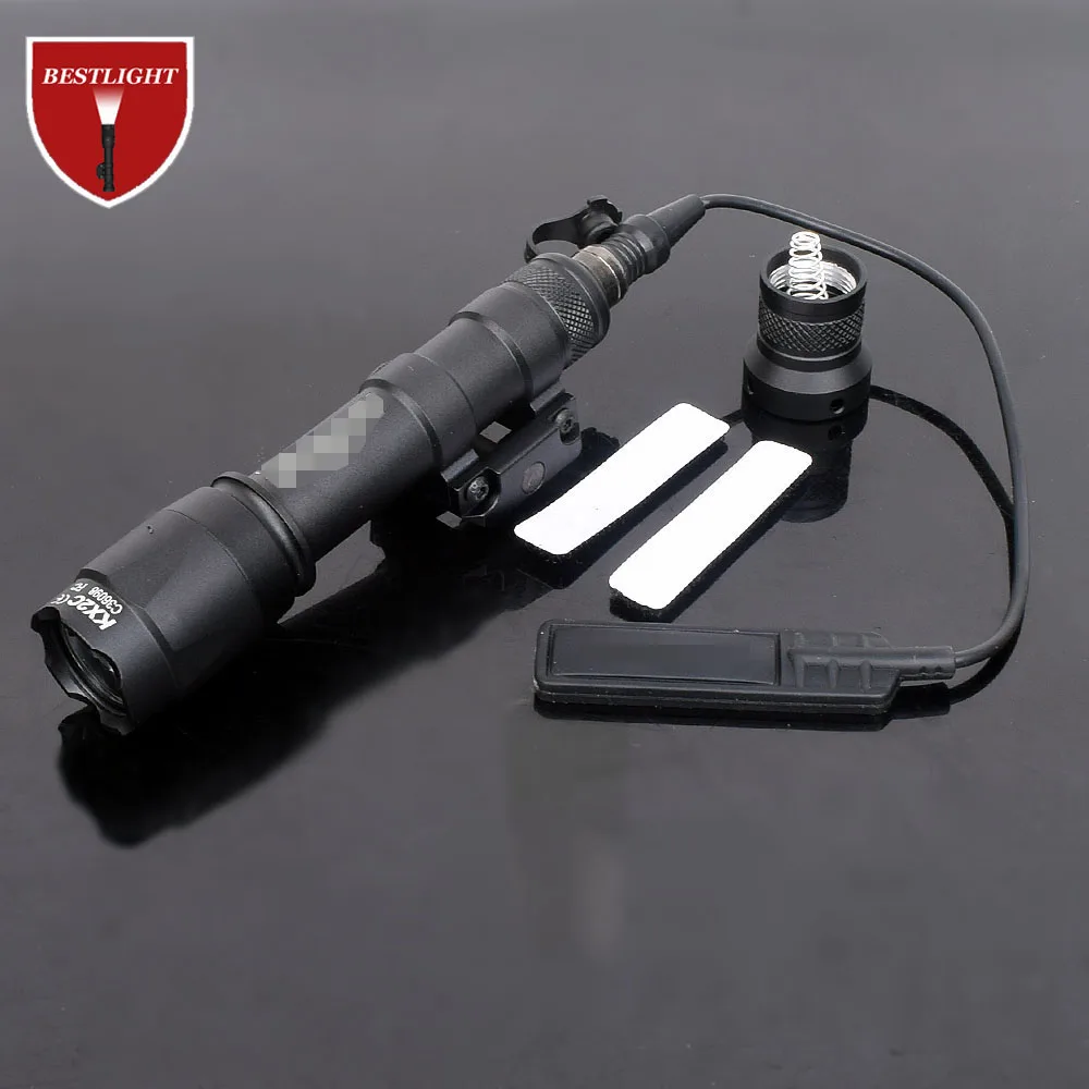 

M600C Tactical Scout Light Rifle Weapon Flashlight LED Hunting Spotlight Constant and Momentary Output with Tail Switch