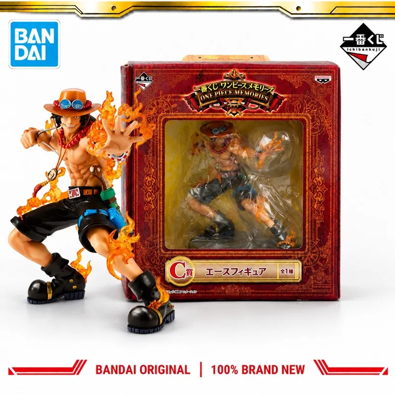 Фото В наличии оригинальная фигурка Bandai Ichiban Kuji One Piece Portgas D Ace, модель персонажа, новая в коробке, игрушка по мотивам аниме. №1
